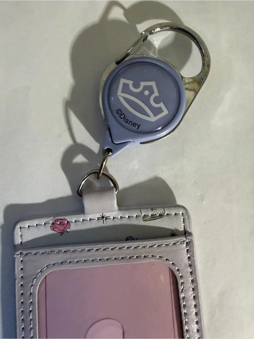 Disney Princess Retractable Lanyard With Pouch New